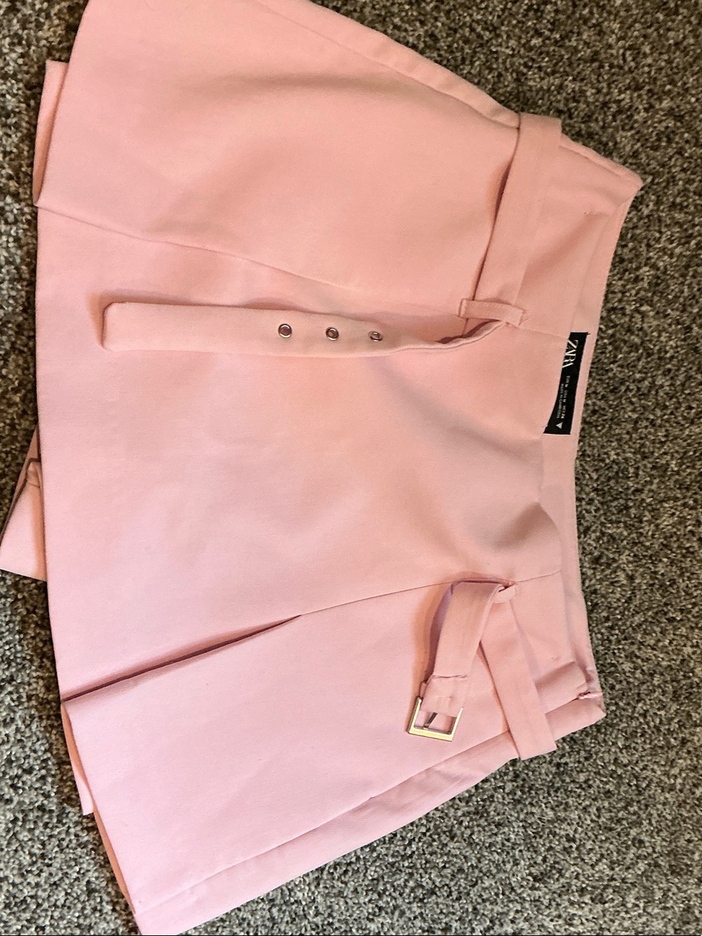 Zara Light Pink Belted Skort